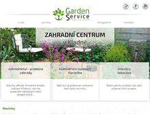 Tablet Screenshot of gardenservice.cz